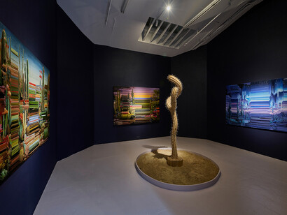 Alexis Mata and Raul De Lara, Fata morgana, exhibition view. Courtesy of The Hole