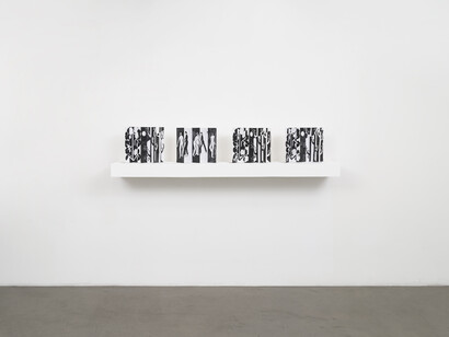 Joan Jonas and Silke Otto-Knapp, exhibition view. Courtesy of Kristina Kite Gallery