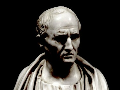 Busto de Cicerón, gran rival de César
