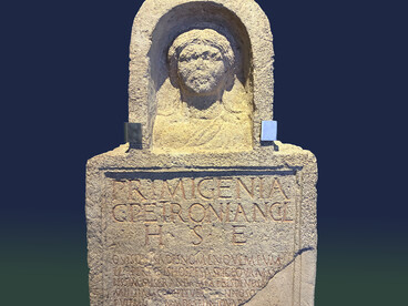 Stele funeraria di Primigenia rinvenuta a Carnuntum. Petronell-Carnuntum, Bassa Austria, ph. Flavius Roversi