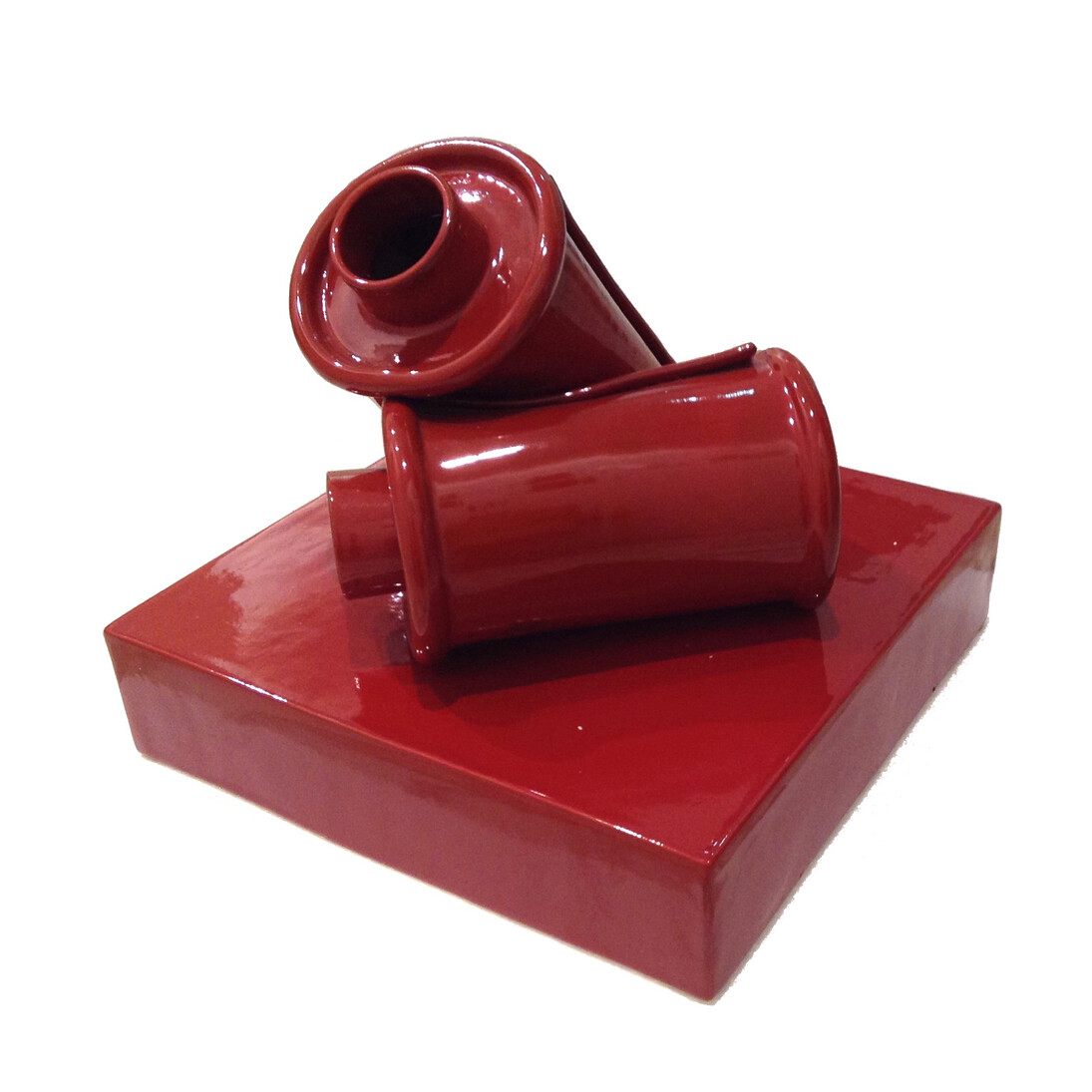 Giorgio Laveri, Discorso da sviluppare, 2014, ceramica smaltata, 38 x 40 x 38 cm