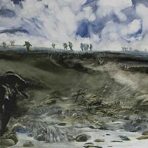 James Morrison, Landscape with Sixteen Figures, 19.x.2011, oil on canvas, 117 x 100 cm