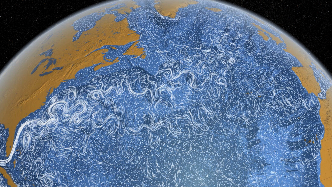 La corriente del Golfo frente a Norteamérica