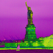 Laurence de Vogüé, Freedom Lights. Courtesy of The Minster Gallery