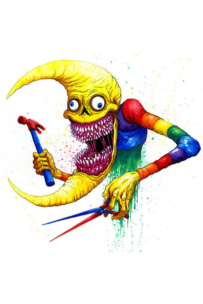 Alex Pardee, Dr. Moon, 2026. Courtesy of Harman Projects