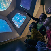 Life in orbit. The international space station, exhibition view. Courtesy of Ingenium. The Canada Aviation and Space Museum