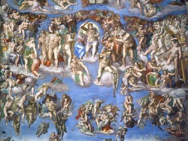 Michelangelo Buonarroti, Giudizio universale, tra il 1536 e il 1541. Cappella Sistina, Città del Vaticano