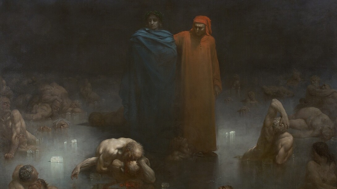 «Dante y Virgilio en el Noveno Círculo del Infierno» (1861), Gustave Doré