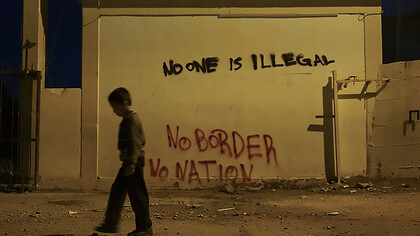 Underaged refugee in a camp located at the northeastern Greek island of Lesbos, 30 January 2016