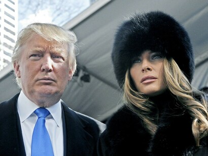 Donald Trump and his wife Melania