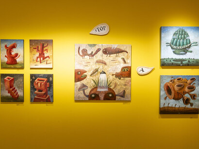 Fero Lipták, Meno, mesto, zviera, vec... (Name, city, animal, thing...), exhibition view. Courtesy of Danubiana