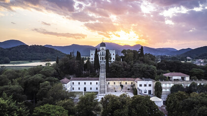 Villa Barbarigo en las Colinas Eugáneas en la región de Véneto, Italia