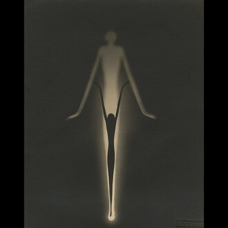 František Drtikol, Soul, 1930. Vintage gelatin silver print, 11 1/4 x 8 15/16 in. (28.6 x 22.7 cm).  Courtesy of Gitterman Gallery