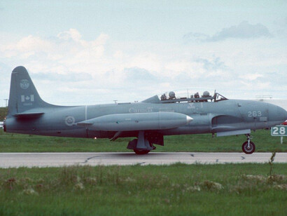 Canadair T-33 #263. Courtesy of Jet Aircraft Museum