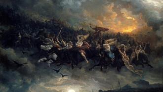 Peter Nicolai Arbo, La caza salvaje de Odín (1872)