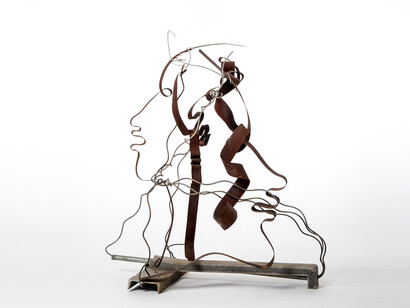 Lonnie Holley, “Him Her and Them” 2005, Mixed Media, 50”h x 42”w x 30”d