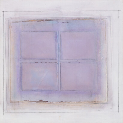 Vincenzo Cecchini, Fototraccia, 2020, Tecnica mista, acetato su tela, cm 90 x 90, pezzo unico, ©Mattia Mognetti / Courtesy Glenda Cinquegrana Art Consulting