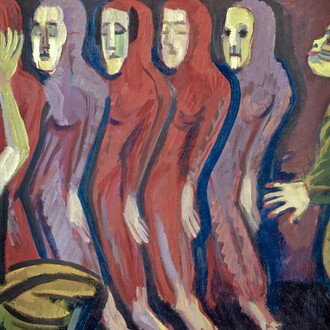Ernst Ludwig Kirchner, Mary Wigman's dance of death, 1926/1928. Courtesy of Kirchner Museum