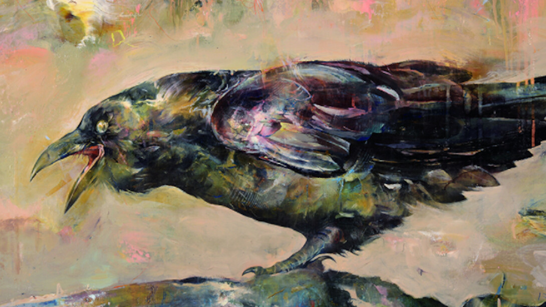 Kent Williams, Raven, 2017. Courtesy of 101/EXHIBIT
