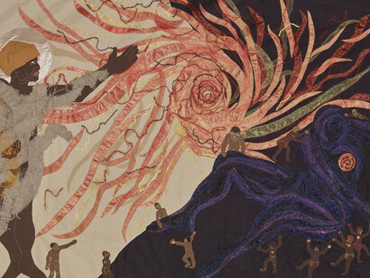 Jeni Couzyn (artistic director), Sandra Sweers (lead artist), The Creation of the Sun, a collaborative piece from Bethesda Arts Centre, textile, 2015, © The Bethesda Foundation Limited (2015)