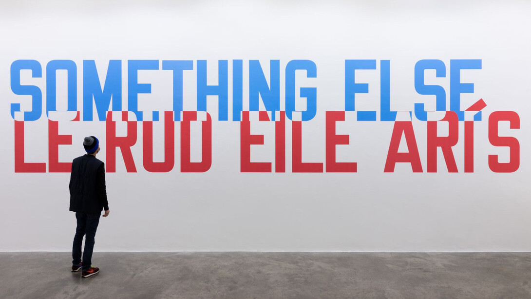 Lawrence Weiner, installation view. Courtesy of Kerlin gallery
