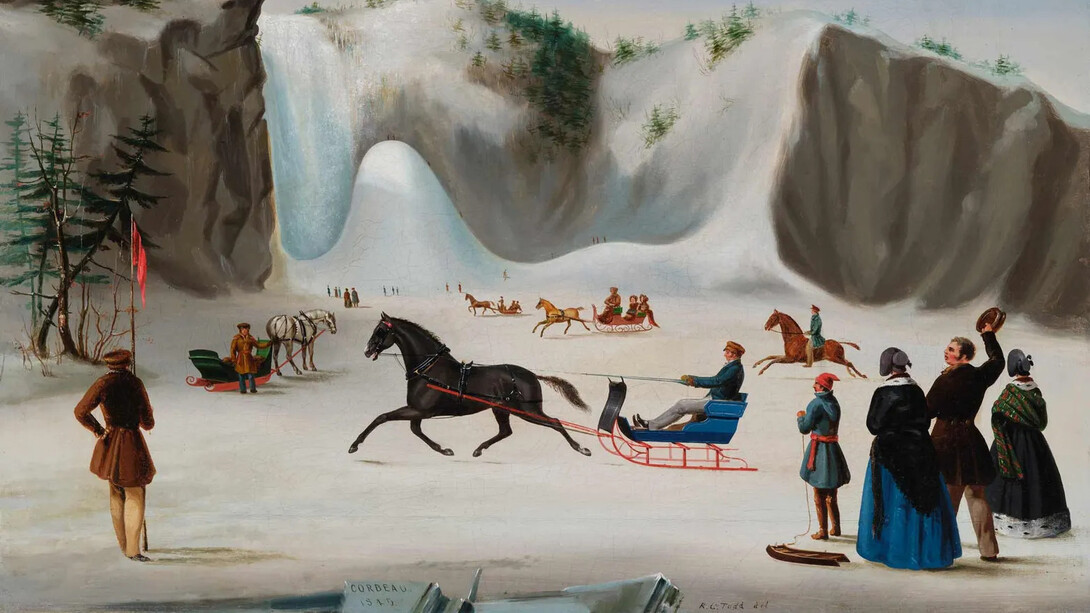 Robert Clow Todd, Corbeau à la chute Montmorency, 1845. Avec l'aimable autorisation du Musée des beaux-arts de Montréal