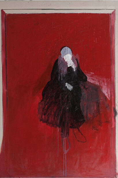 Angelo Bordiga, Senza titolo, olio su tela, 2015, 200 x 150 cm