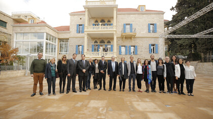 The French Minister of Culture Françoise Nyssen visits Hammana Artist House