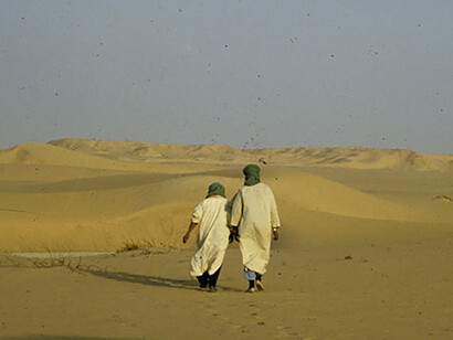 Due tuareg nell'Erg Chech