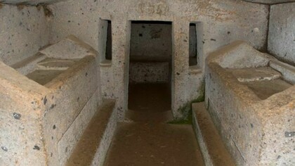 Tombs in the necropolis of Cerveteri