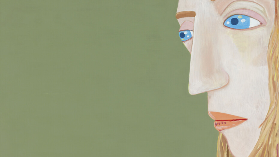 Brian Calvin, Painted Over (detail), 2014, Oil on canvas, 40 x 40 inches (101.6 x 101.6 cm). Courtesy Anton Kern Gallery, New York