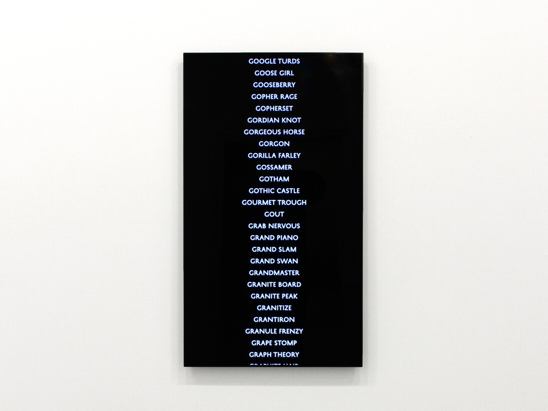 Trevor Paglen, Code Names of the Surveillance State, 2014, Video, Edition of 5 plus 2 artist's proofs