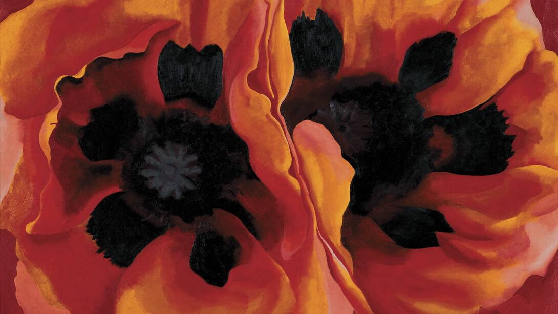 Georgia O’Keeffe, Oriental Poppies, 1927
Oil on canvas, 76.7 x 102.1 cm
Collection of the Frederick R. Weisman Art Museum at the University of Minnesota, Minneapolis. Museum purchase.
© Georgia O’Keeffe Museum / 2021, ProLitteris, Zurich