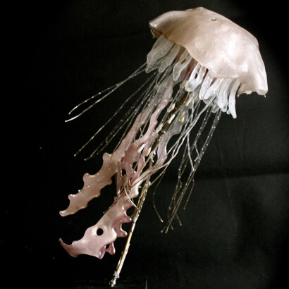 Helen Dyne 'Confusion Series - Jelly Fish with Peony Inside'. Courtesy of Flux Exhibition
