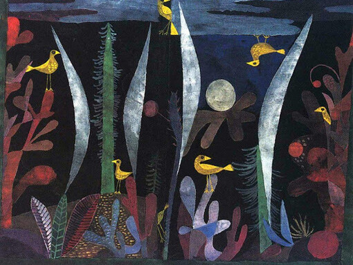Paul Klee, Paesaggio con uccelli gialli