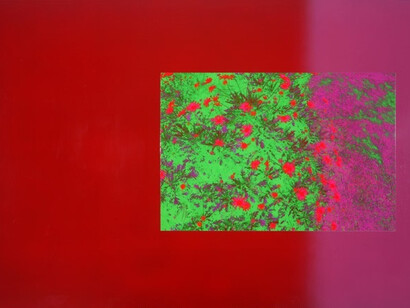 Luis Chacón; Margaritas rojas, 2008 (detalle)