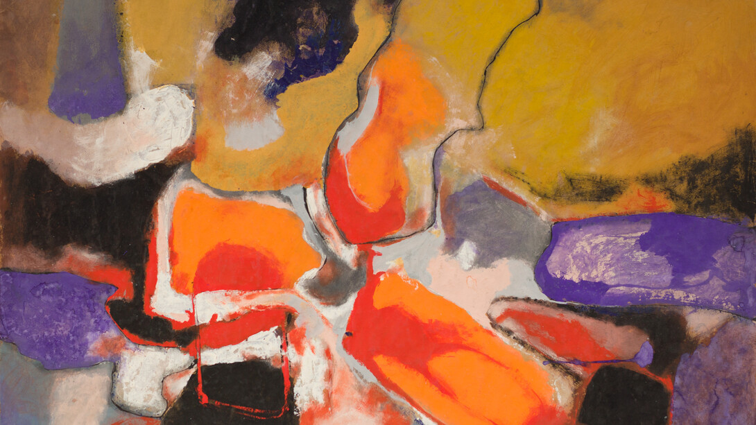 Aubrey Williams, Towakaima (detail), 1967, gouache on paper, 56x73 cm, © Estate of Aubrey Williams, all rights reserved, DACS/Artimage 2023, photo © Jonathan Greet. Courtesy October Gallery, London