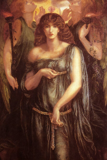 Dante Gabriel Rossetti. "Mnemosyne"