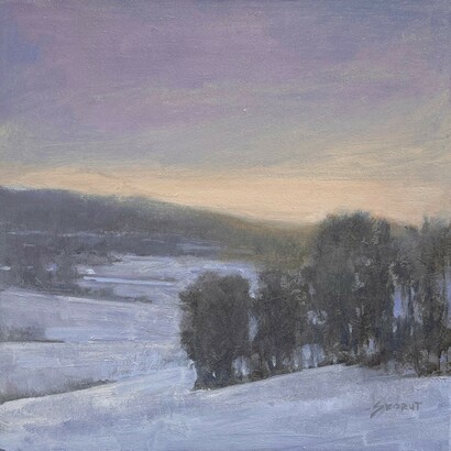 Andrzej Skorut, Winter sunset (detail), 2015. Courtesy of Gallery 1261