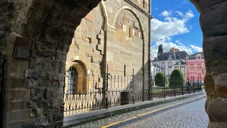 Maastricht, the Netherlands, features charming urban architecture with cobblestone streets, historic buildings, and a timeless European atmosphere