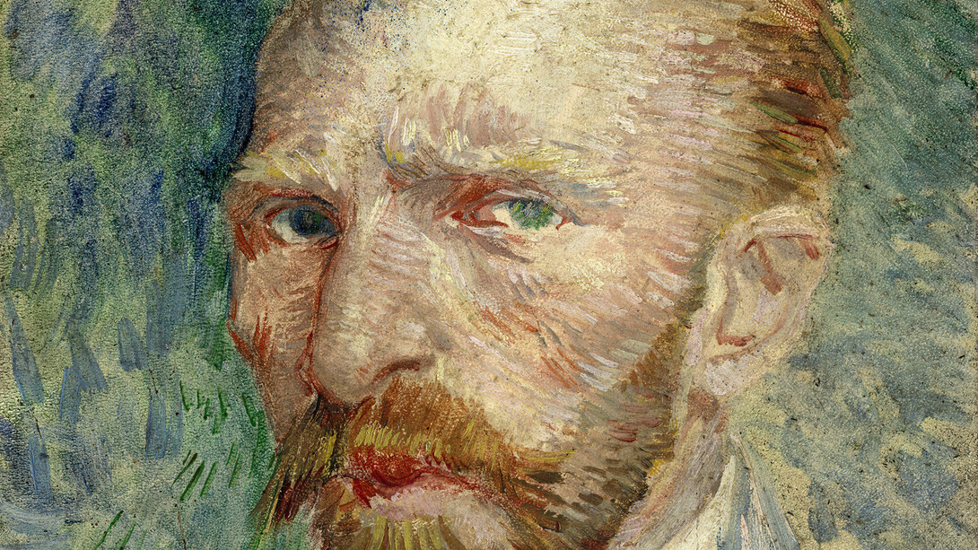Vincent van Gogh, Self-portrait, April-June 1887. Detail. Coll. Kröller-Müller Museum, Otterlo