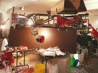 Installation view, 'Jason Rhoades. Tijuanatanjierchandelier,' CAC Centro de Arte Contemporaneo, Malaga,, Spain, 2006 © The Estate of Jason Rhoades . Courtesy the estate, Hauser & Wirth, and David Zwirner