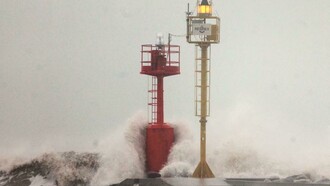 Molo di Cesenatico, in provincia di Forlì-Cesena, Emilia Romagna, Italia