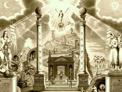 Representación de símbolos masónicos