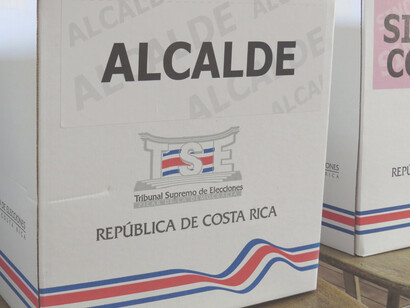Urnas empleadas en las elecciones de Costa Rica