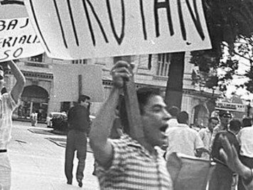 Manifestations contre la visite d'Anastas Mikoyan à Cuba