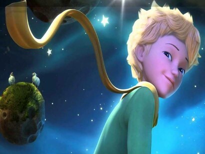 El Principito en una noche estrellada