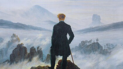 «El caminante sobre el mar de nubes» (1817-18), C. D. Friedrich