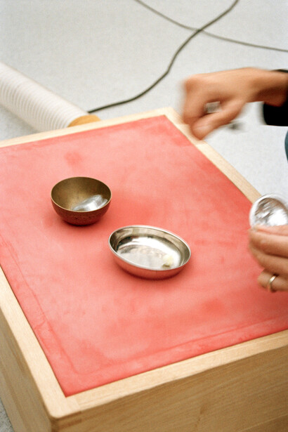 Tarek Atoui, Souffle continu, exhibition view. Courtesy of the Irish Museum of Modern Art 