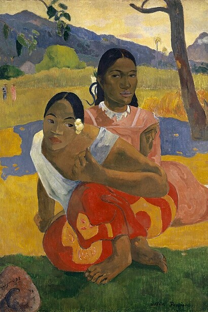 Nafea Faa Ipoipo? (When Will You Marry?), Paul Gaugin, olio su tela, 1892